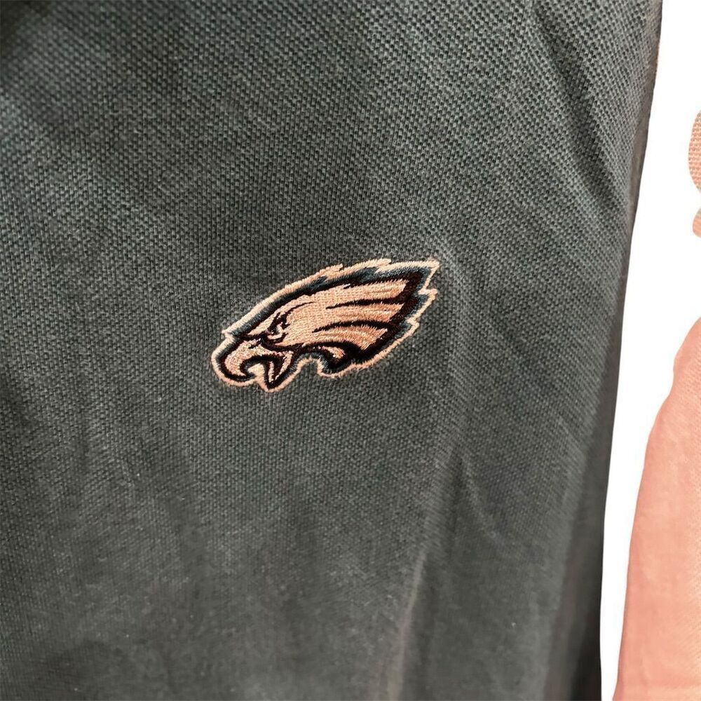 Vintage Reebok Philadelphia Eagles Men's 2XL Green Polo Shirt NFL Team Apparel - Picture 5 of 6